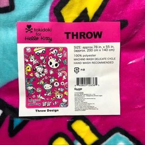Tokidoki x Hello Kitty Plush Throw Blanket